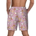 thumbnail image 4 of Balery Seafood Mens Swim Trunks Swim Shorts for Men Quick Dry Inseam Beach Shorts with Compression Liner Pocket-X-Large, 4 of 9