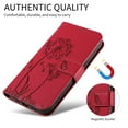 thumbnail image 4 of Wallet Case for Samsung Galaxy S20 5G, Card Holder and Kickstand, Shockproof and Scratch Resistant, Red, 4 of 15