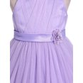 thumbnail image 6 of IBTOM CASTLE Pageant Dresses for Toddler Girls Halter Glitters Tulle Dress Princess Formal Birthday Party Wedding Flower Girl Dress Purple, 6 of 7