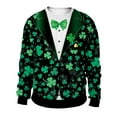 thumbnail image 1 of PMUYBHF Chandails à Capuche pour Hommes Chandail Homme Printemps et Automne Grande Fleur Imprimé Intégral Manches Longues Col Rond Sans Capuche Floral Tendance Mode Chandail en Molleton de Base Chandails à Capuche Graphiques pour Hommes, 1 of 8