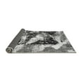 thumbnail image 2 of Ahgly Company Indoor Round Abstract Gray Modern Area Rugs, 3' Round, 2 of 4