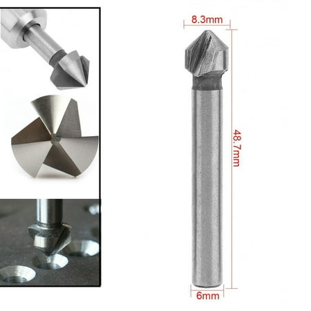 

3Flute Countersink Drill Bit 90Degree Chamfering Tools Chamfer Cutter 6.3-20.5mm