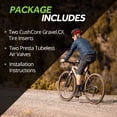 thumbnail image 4 of CushCore Gravel.CX Set - Includes (2) Tire Insert, (2) Presta Valves & (2) Rim Stickers, Easy Installation, Tire Inserts, Helps Improve Ride Quality, Fits a 33mm-46mm Tire (2-Pack), 4 of 7