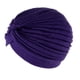 thumbnail image 1 of 2 Sombreros De Turbante Plisado Retorcido Sunnimix Gorro Hijab Envoltura Para La Cabeza Quimio Púrpura Indio Mujer Turbante Sombrero, 1 of 8