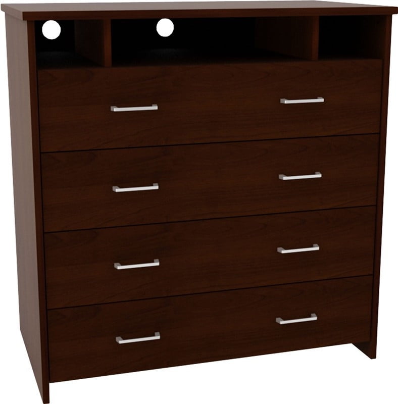 Media Dresser Espresso For Tvs Up To 3 Walmart Com Walmart Com