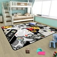 thumbnail image 4 of Game Rug Teen Boys Carpet with Game Controller Decoration, 3D Gaming Rugs for Boys Bedroom Living Room Playroom, Non-Slip Gamer Carpet Children Gaming Area Rugs (Multi-color, 79" x 59"), 4 of 8