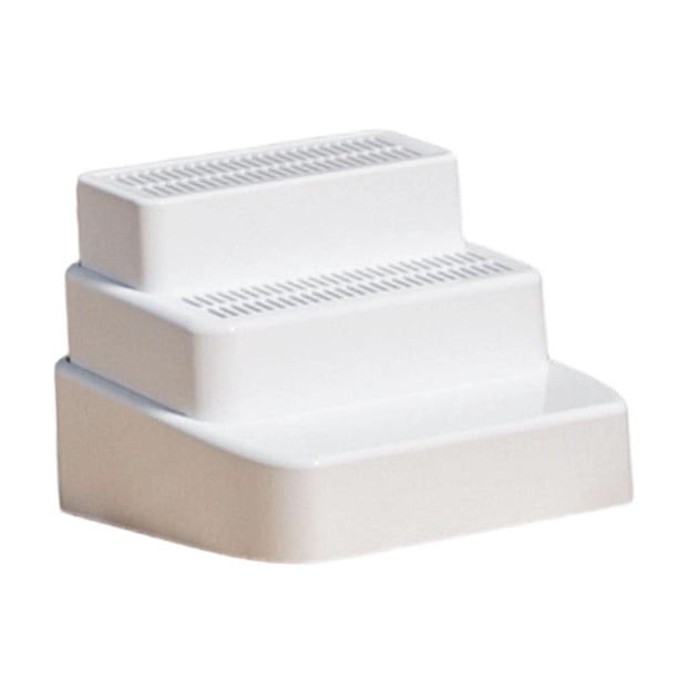 Rampa para escalera de arena para gatos con rejilla de filtro desmontable, fácil de limpiar, resistente, multiusos 3 niveles