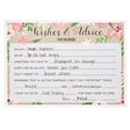 thumbnail image 3 of 50 Pack Floral Wedding Advice Cards for Bride, Bridal Shower Games (5x7 In), 3 of 5