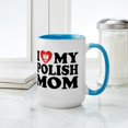 thumbnail image 4 of CafePress - I Love My Polish Mom Large Mug - 15 oz Ceramic Large White Novelty Mug, 4 of 4