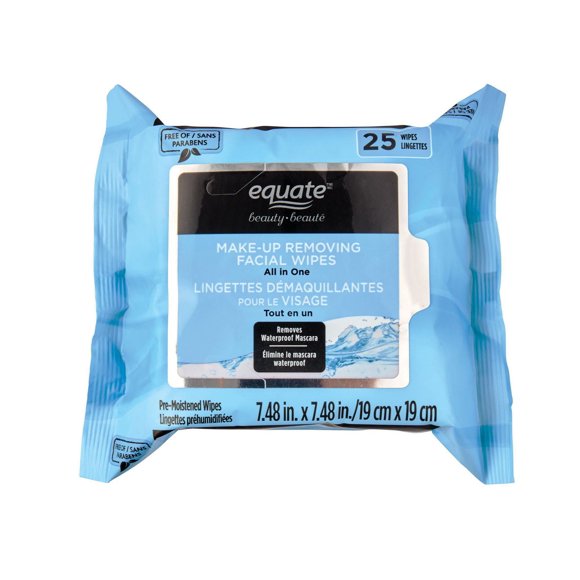 Equate Beauty Make-up Removing Facial Wipes 25ct