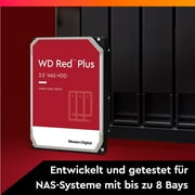 Western Digital 6TB WD Red Plus NAS SATA HDD, 3.5 Internal Hard Drive HDD, 5400 RPM, 256MB Cache, CMR - WD60EFPX