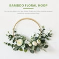 thumbnail image 3 of Wooden Rings,Bamboo Floral Hoops Wreath Rings Macrame Hoop Rings for DIY Wedding Christmas Wreath,Dream Catcher Crafts,15 x Macrame Hoop Rings,wood-colored, 3 of 8
