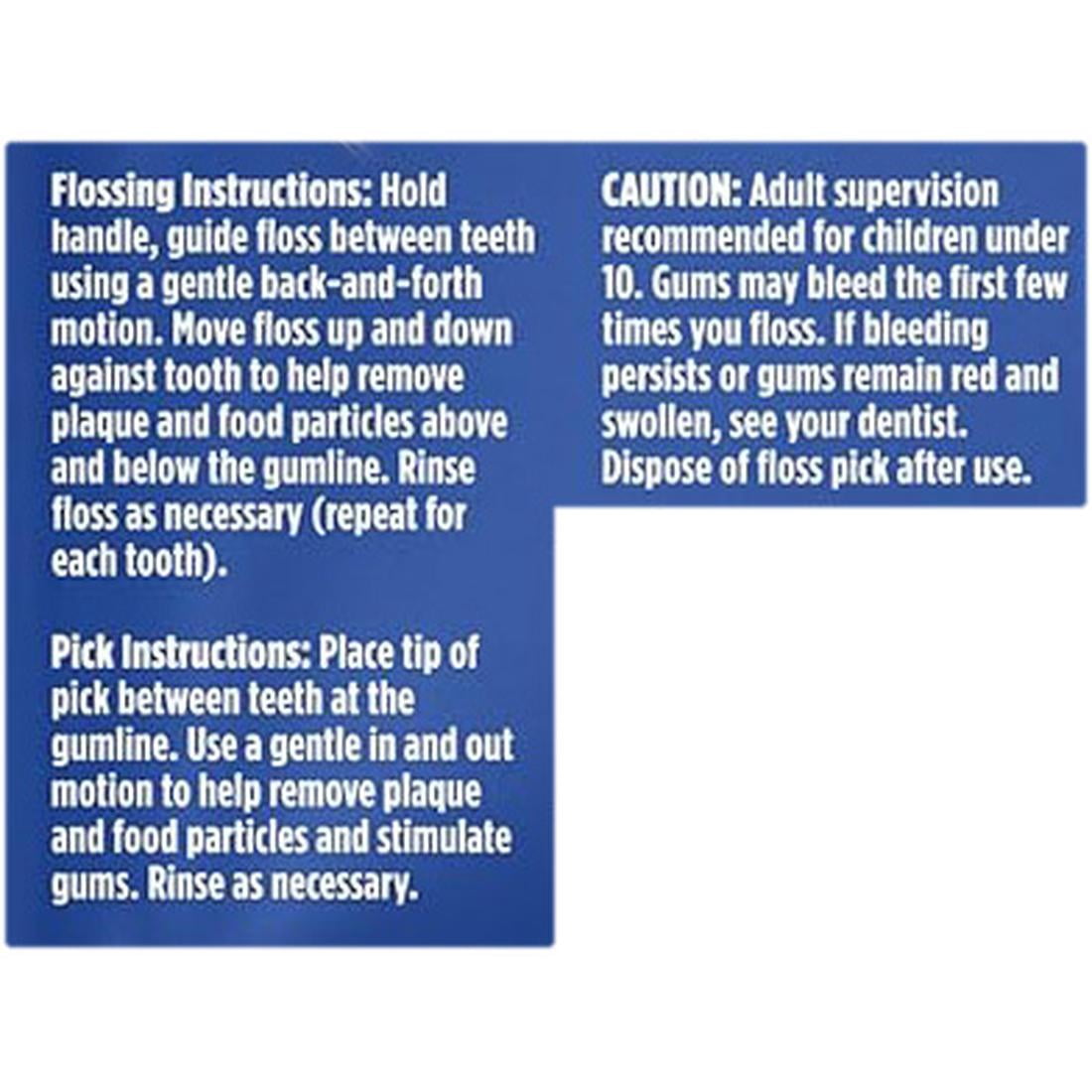 Oral-B Glide 3d White Floss Picks, Arctic Peppermint Oil, 75 Picks, 4 Pack