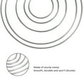 thumbnail image 4 of 20 Pieces Metal Dream Catcher Rings Hoops Steel Craft Silver Rings for Crafts Macrame and Other DIY Projects in 5 Sizes, 4 of 6