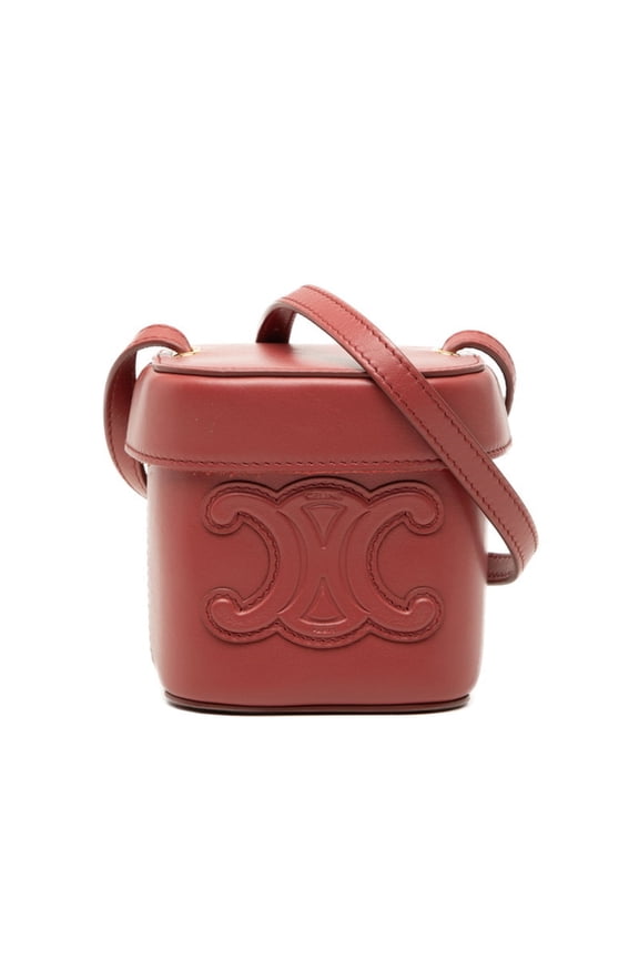 Pre-Owned Celine Cuir Triomphe Crossbody Small Box Shoulder Bag Mini Pouch Pink Leather Women's...