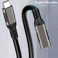 thumbnail image 6 of TypeC 3.2 Gen2 Male to Female Extension Cable 5A 100W USB C Extenders Data Wire, 6 of 7