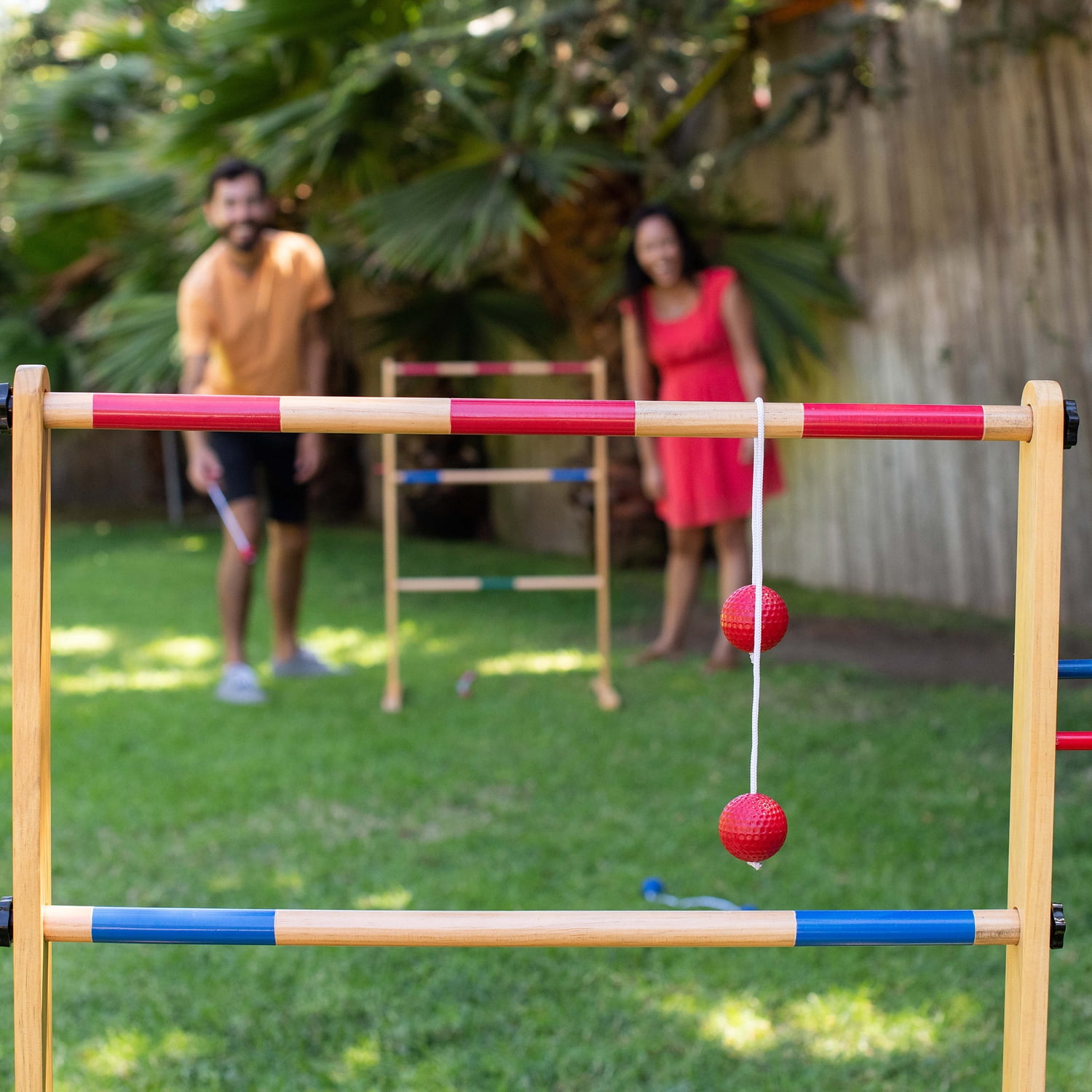 YardGames Wooden Double Ladder Toss Set Yard Game LADDER-07