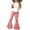 Z6 Pink, variant on Toddler Kids Baby Girls Children Flare Pants Denim Ruffles Tassel Clothes Jeans Pants Trousers 2-3T