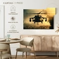 thumbnail image 5 of Elephant Stock Black Military Helicopter Wall Art - Horizontal Canvas Wall Art - Living Room Wall Decor - Transportation Canvas - Brown And Yellow Decor - 45" x 30", 5 of 8