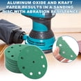 thumbnail image 2 of Unique Bargains Sanding Discs 5 Inch 9 Hole 60 Grit Round Hook and Loop Sandpaper Aluminum Oxide Green 50 Pcs, 2 of 6