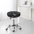 thumbnail image 6 of Salouo Stylish Avian Gathering Pattern Bar Stool Cushion Cover, Round Crease-Resistant Stretchy Dustproof Stool Seat Slipcover for Bar Round Chair-12 inch, 6 of 6
