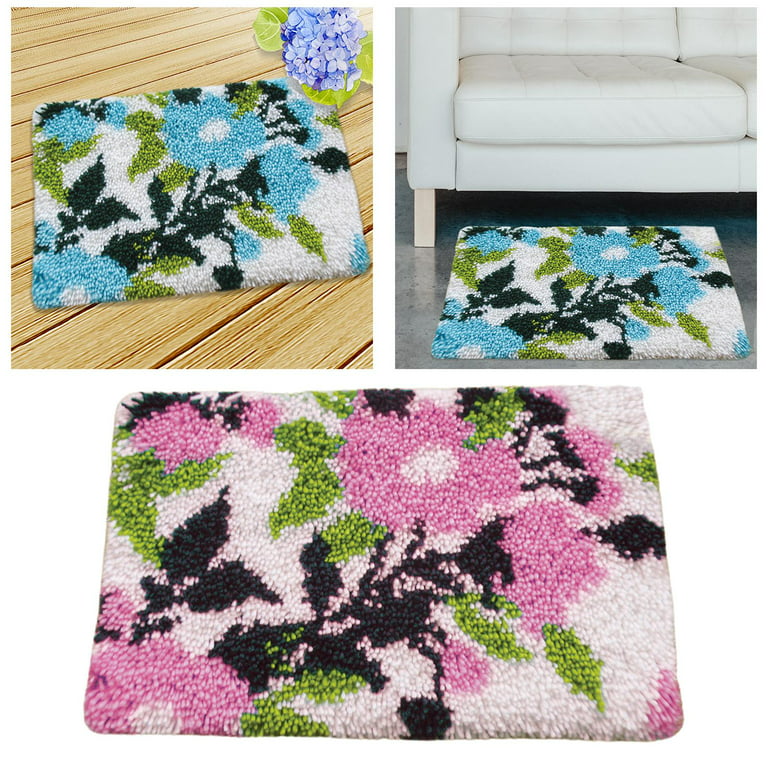 Latch Hook Kits for Adults beginners DIY Cushion Carpet Mat Latch