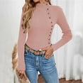 thumbnail image 2 of JJHGVB Thermal Sweater for Women Long Sleeve Sweaters for Women Fitted Shirts for Women's Sweater Womens Sweaters Winter Sweaters Cute Sweaters for Women Pink L, 2 of 5