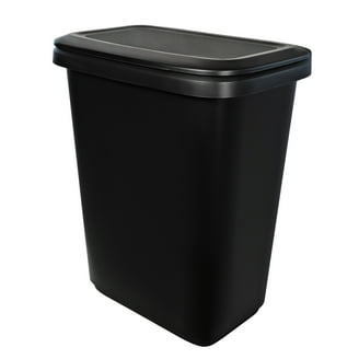 Hefty Kitchen Trash Can, 12 Gallon Plastic Slim Step Garbage Bin