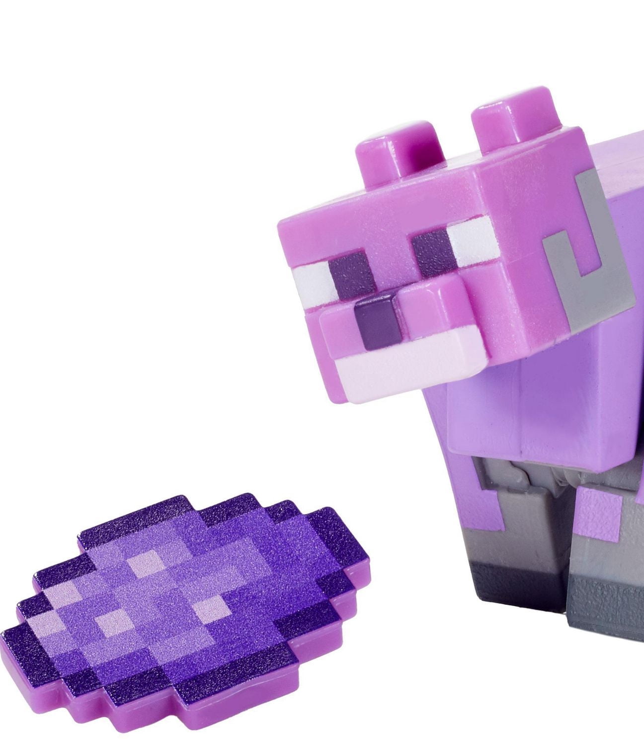 Figurine Création de Biomes Dyed Cat Minecraft, personnages pixelisés authentiques inspirés du jeu vidéo