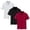Wine, variant on HAOTAGS Boys Polo Shirt Set 3 Piece Short Sleeve Casual Sports Outfit Summer Tracksuit Children Clothes Set Orange Size 8