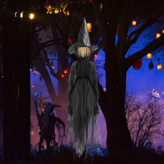 DIYOO Family-Friendly Standing Witch Ornament for Lawn and Garden - Halloween Theme - No Batteries Included