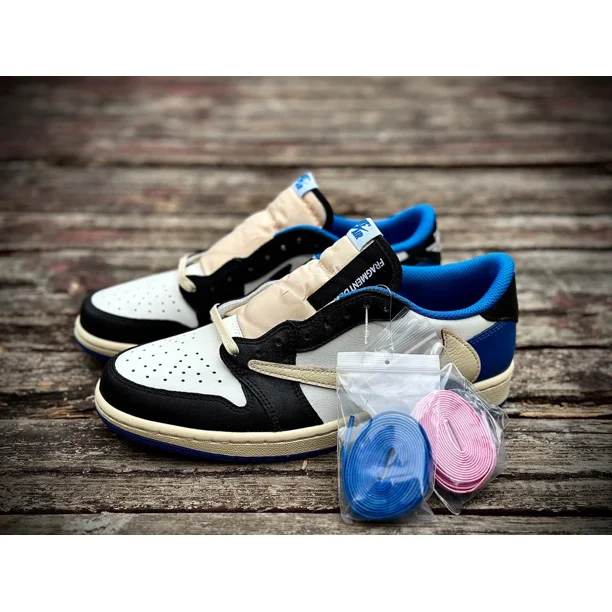 AJ1 Retro Low Travis Scott Fragment Unisex Sneakers DM7866-140