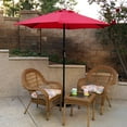 thumbnail image 3 of Kool 7.5ft Patio Umbrella with Crank Handle, Outdoor Market Umbrella with 6 Sturdy Umbrella Ribs Waterproof for Garden, Deck, Backyard, Pool, Red, 3 of 7