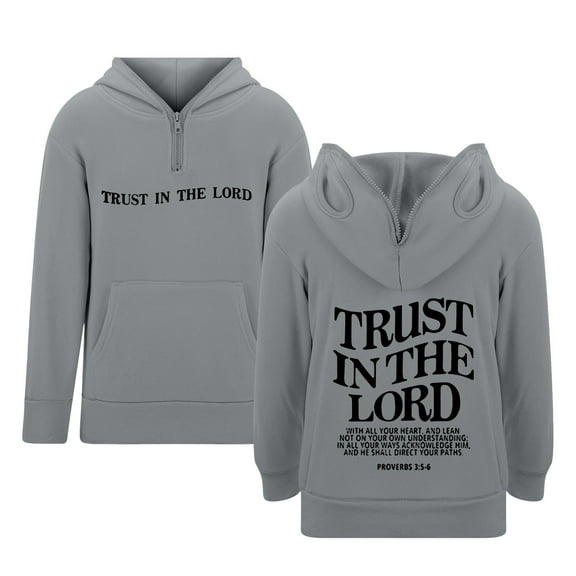 XUELUO Teen Boys Hoodies And Sweatshirts Autumn Winter Letter Print Hooded Zip Up Long Sleeve With Pockets Casual Pullover Tops Streetwear,Gray,13-14 Years