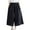 Black, variant on aidice Summer Pants for Women Capris Wide Leg Casual Hollow out Lightweight Cropped Trousers Pockets