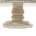 thumbnail image 5 of DecMode 12" x 12" Cream Mango Wood Floral Decorative Stand with Glass Dome, 1-Piece, 5 of 10