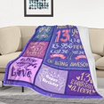 thumbnail image 4 of Gifts for 13 Year Old Girl - 13th Birthday Decorations for Girls Throw Blanket 60 x 50 Inch - 13th Birthday Gifts for Girls - 13 Year Old Girl Gift Ideas - Official Teenager Birthday Decorations, 4 of 6