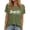 Army Green, variant on Tank Tops for Women V Neckprinted Short Sleeve Style Beach Vacation Clothes for Women,Purple,S
