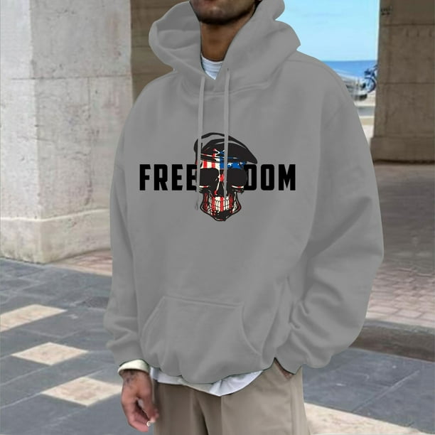 WILLBEST Sudadera con Capucha para Hombre, Suave y Cómoda, para Uso Informal y Actividades Al Aire Libre, con Bolsillo Frontal Tipo Cangurera Chica