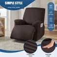 thumbnail image 4 of Funda para sillón reclinable TAOCOCO, 3 piezas, café, 4 of 8