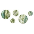 thumbnail image 3 of Designart "Tranquil Bamboo Haven I" Abstract Round Wall Art Set Of 5 - Green Oriental Living Room Wall Metal Art Set, 3 of 6