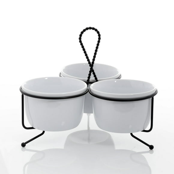 Gracious Dining 3-Piece Tidbit Dish Set with Rack