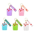 thumbnail image 2 of De Burbujas De Empuje Muñeco De Nieve De Navidad Monedero Llavero Bolsa Antiestrés Juguete De Descompresión De Silicona Moyic HA045173-05, 2 of 6