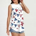 thumbnail image 2 of Women's Tank Tops for 4th of July Womens American Flag Tanks Top Loose Fit Round Neck Sleeveless Tunic Tshirts USA Flag Stars Stripes Graphic Tees Patriotic Independence Day Cami Shirts Outfits, 2 of 6