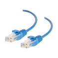 thumbnail image 1 of C2G Ethernet CAT 6 Cat6 Câble de 8 Pi - Slim - Snagless Unshielded (UTP) - Bleu - Câble de Raccordement - RJ-45 (M) à RJ-45 (M) - 8 Pi - UTP - - Moulé, Sans Accrochage - Bleu, 1 of 4
