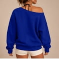 thumbnail image 5 of HappyYEE Women’s off the Shoulder Sweatshirt -Oversized Long Sleeve Versatile Sweatshirt - Fall Fleece Lined Daily Casual Layering Tops XXS, 5 of 7