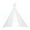 White, variant on Simple Elements Teepee Tent Event Décor, Foldable Tent for Boho and Western Themed Events, Weddings, Gender Reveal Parties – 47”W x 47”L x 65”H – White