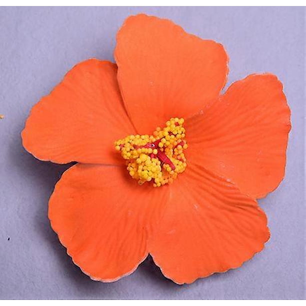 10pcs Hawaiian Faux Flowers: Lifelike Flowers For Hawaiian Theme Party Summer Event Decor - Artificial Fake Hibiscus For Photography Props