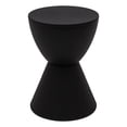 thumbnail image 1 of Mesa auxiliar LeisureMod Boyd Modern Hourglass con almacenamiento negro, 1 of 9