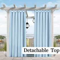 Pro Space Outdoor Curtains Tab Top 4 Long Window Curtain 1 Panel